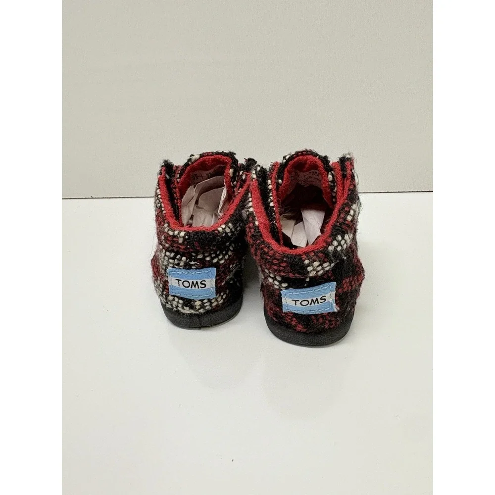 TOMS‎ Shoes Kids 2T Black, Red, White Slip On For Infants